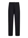 Marni Elasticated-waist Virgin Wool Trousers In 00n99 Black