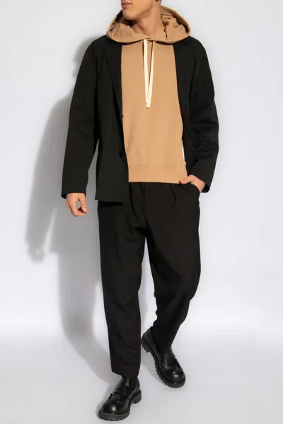 Marni Trousers In Virgin Wool In Black