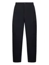 Marni Embroidered Pocket Wool Trousers In Black