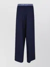 Marni Wide-leg Black Trousers With Elastic Waistband