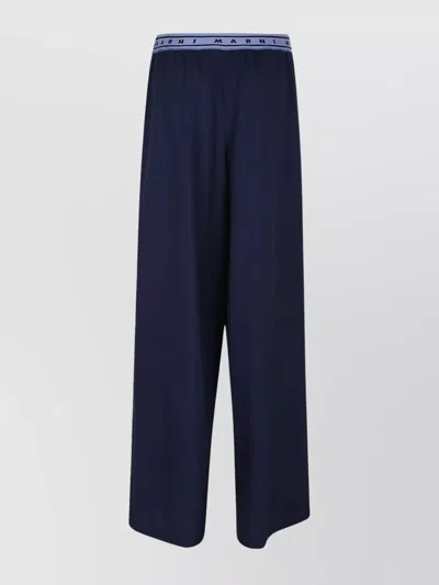 MARNI TROUSERS WIDE LEG ELASTIC WAISTBAND