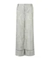 Marni Trousers With Aurora Print In Gray