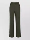 Marni Trousers With Belt Loops And Button Detailing In Green