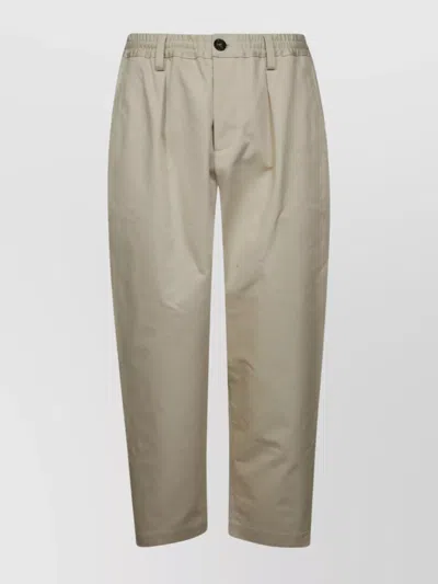 Marni Trousers With Elastic Waistband And Pockets In Green
