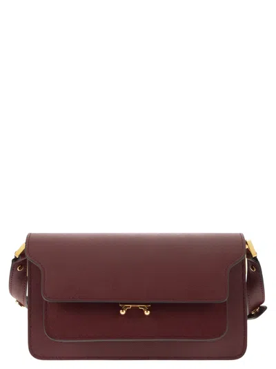 Marni Trunk - Leather Bag In Bordeaux