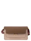 Marni Trunk Colourblock Shoulder Bag In Pink/brown/burgundy