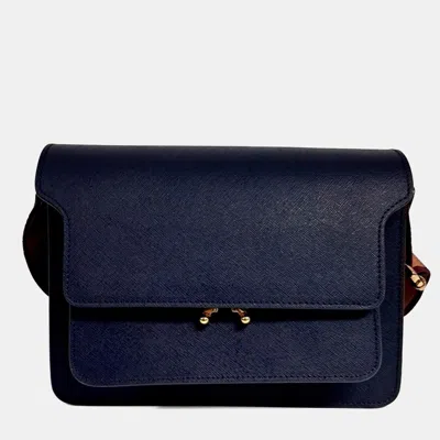 Pre-owned Marni Trunk Bag In Blue