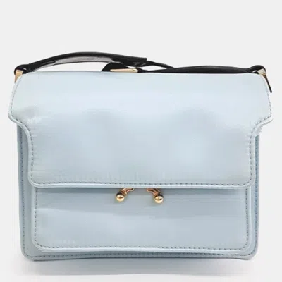Pre-owned Marni Trunk Bag Mini In Blue