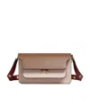 Marni Trunk Colourblock Shoulder Bag In Brown