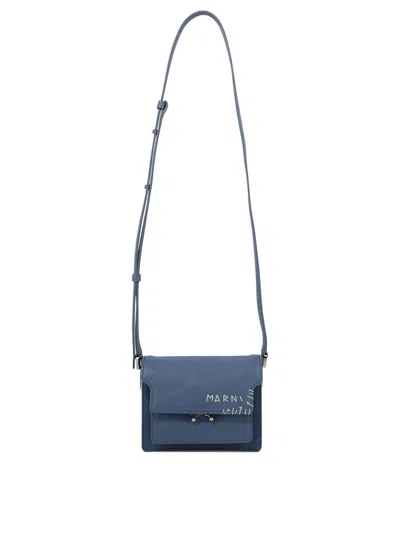 MARNI MARNI "TRUNK" EMBROIDERED CROSSBODY BAG