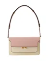 Marni Trunk Colourblock Foldover Top Shoulder Bag In Multi