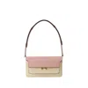 Marni Trunk Colourblock Foldover Top Shoulder Bag In Multi