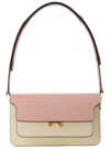 Marni Trunk Colourblock Foldover Top Shoulder Bag In Multi