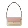 Marni Trunk Colourblock Foldover Top Shoulder Bag In Multi