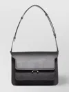 Marni Trunk Foldover Shoulder Bag In Black