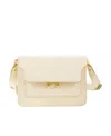 Marni Trunk Saffiano Calfskin Bag In Nude