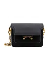 Marni Trunk Leather Mini Bag In Black