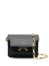 Marni Trunk Leather Mini Bag In Schwarz