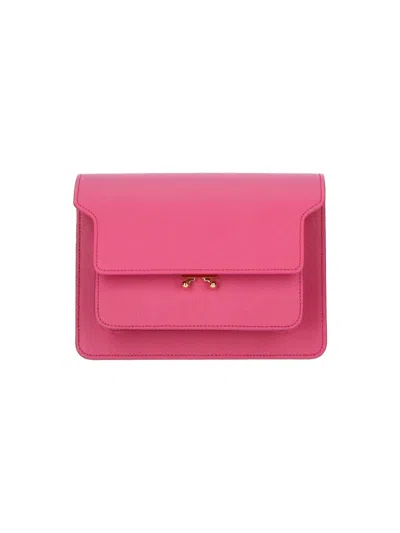 MARNI TRUNK" MEDIUM SHOULDER BAG - PINK