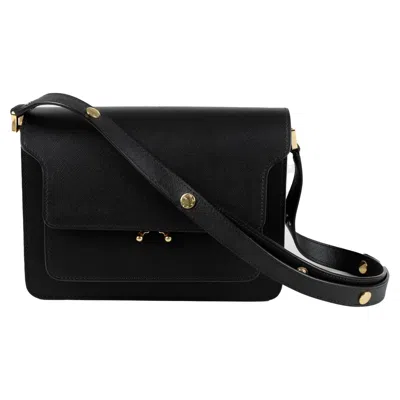 Marni Trunk Medium Shoulder Bag In Black