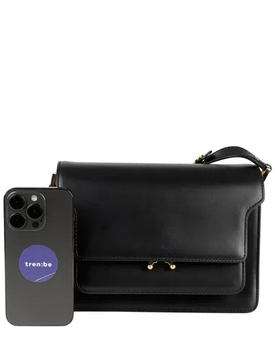 Marni Trunk Medium Shoulder Crossbody Bag (authentic Pre-loved) In Black