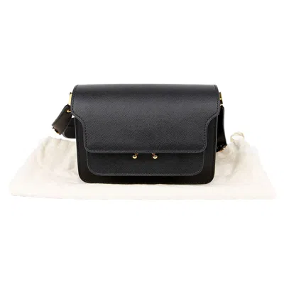 Marni Trunk Mini Shoulder Crossbody Bag In Black