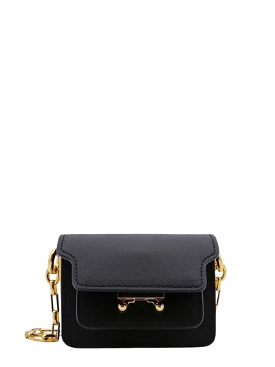 Marni Trunk Nano Shoulder Bag In Black