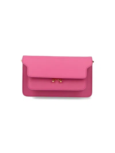 Marni Trunk Crossbody Bag In Pink