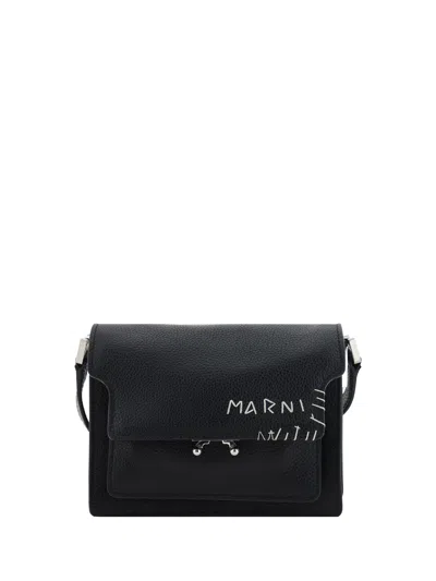Marni Trunk Shoulder Bag In Black