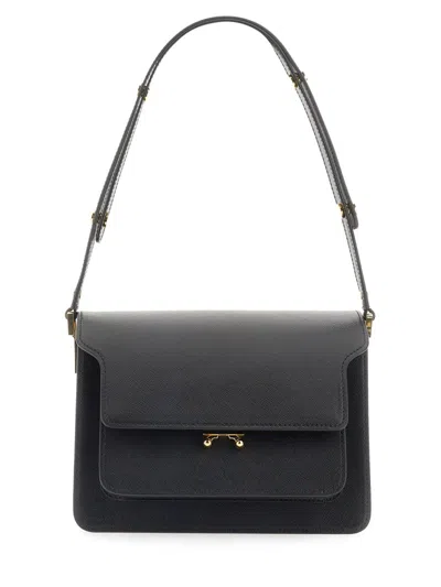 Marni Trunk Shoulder Bag In Black