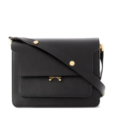 Marni Trunk Shoulder Bag In Black