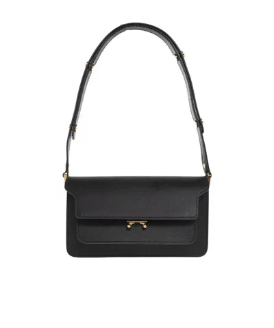 Marni Trunk Shoulder Bag In Black