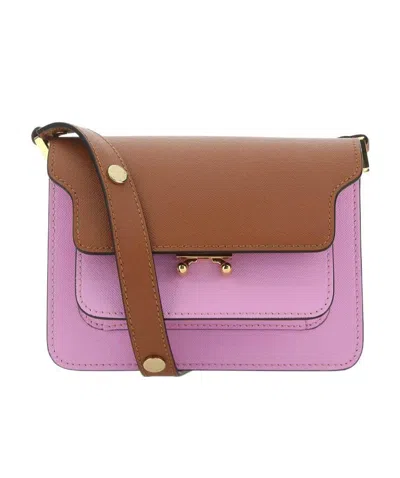 MARNI MARNI TRUNK COLOUR-BLOCK MINI SHOULDER BAG