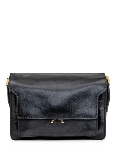 Marni Trunk Soft - Medium Shoulder Bag In Black