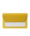 Marni Trunk Two-tone Leather Bag In Yellow