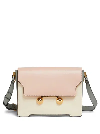 MARNI MARNI TRUNKAROO POWDER PINK WHITE SHOULDER BAG