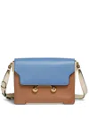Marni Trunkaroo Blue Brown Shoulder Bag