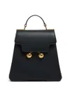 Marni Trunkaroo Leather Backpack In Black