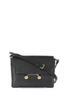 Marni Womens Black Trunkeroo Branded-hardware Leather Shoulder Bag