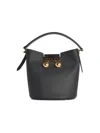 Marni Womens 00n99 Trunkeroo Bucket Leather Shoulder Bag In Black