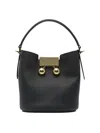 Marni Pebbled-leather Bucket Bag By Trunkaroo In Black