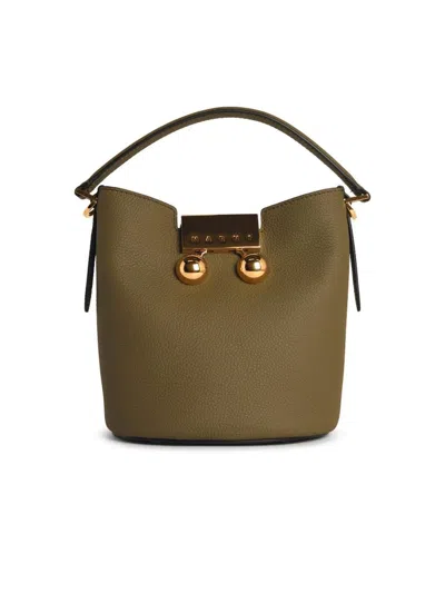 Marni 'trunkaroo' Green Leather Bag