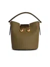Marni Trunkaroo Leather Bucket Bag In Green