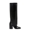 Marni Black Polished Leather Trunkaroo Knee-high Boots