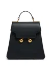 Marni Trunkaroo Leather Backpack In Black