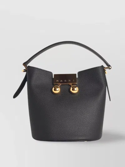 MARNI 'TRUNKAROO' LEATHER SHOULDER BAG
