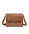 Marni Trunkaroo Medium Rectangular Shoulder Bag In Brown