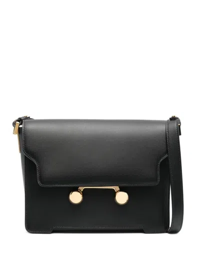 Marni Trunkaroo Medium Shoulder Bag In Black