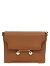 Marni Brown Leather Trunkaroo Medium Bag In Brown