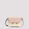 Marni Womens Zo878 Trunkaroo Colour-block Medium Leather Shoulder Bag In Camelia Shell Storm